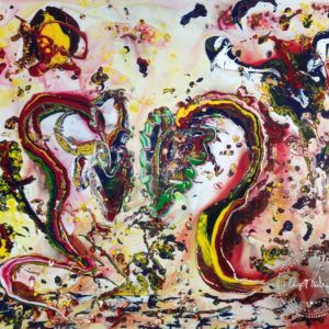 Artwork by Ingolf Kühn Children of the Dragon Art-No 11095 acrylic on dibond 176x150 2018