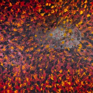 Artwork by Ingolf Kühn Inferno Art-No 11008 acrylic on dibond 305x205 2018