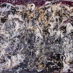 Artwork by Ingolf Kühn Golden Dreams Art-No 11003 acrylic on dibond 305x205 2018