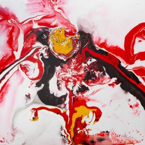 Artwork by Ingolf Kühn Awaken Phoenix Art-No 11017 acrylic on dibond 150x100 2018