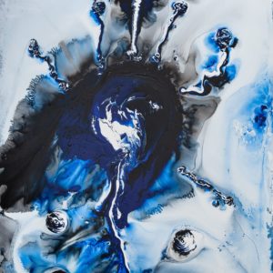 Artwork by Ingolf Kühn Sink Hole Art-No 11023 acrylic on dibond 100x150 2018