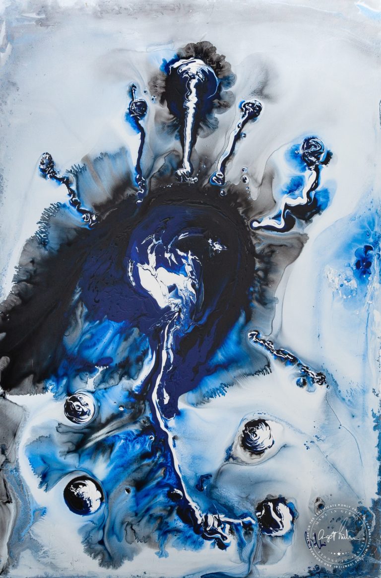 Artwork by Ingolf Kühn Sink Hole Art-No 11023 acrylic on dibond 100x150 2018