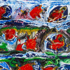 Artwork by Ingolf Kühn Apple Collections Art-No 11024 acrylic on dibond 150x100 2018