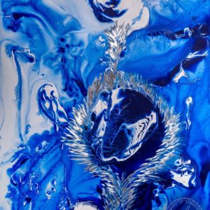 Artwork by Ingolf Kühn Ice Garden Art-No 11031 acrylic on dibond 79x104 2018