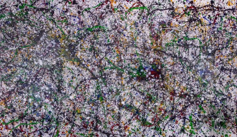 Artwork by Ingolf Kühn Spring Awakening Art-No 11001 acrylic on dibond 300x200 2014