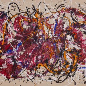 Artwork by Ingolf Kühn Delightful Steak Art-No 11042 acrylic on dibond 160x90 2018