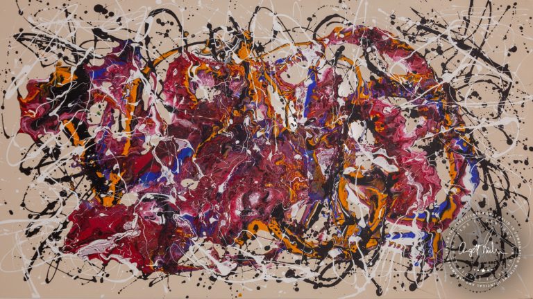 Artwork by Ingolf Kühn Delightful Steak Art-No 11042 acrylic on dibond 160x90 2018