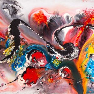 Artwork by Ingolf Kühn Enjoyment of Life - the Masterpiece Art-No 11045 acrylic on dibond 300x150 2012