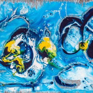 Artwork by Ingolf Sparkling Water Art-No 11078acrylic on dibond 70 cm x 50 cm 2018