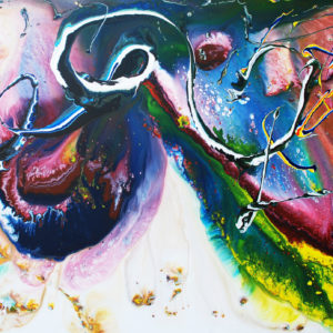 Artwork by Ingolf Kühn Underwater World Art-No 12003 acrylic on dibond 285x150 2012