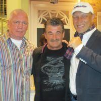 Ingolf Kühn with boxing legends Graciano Rocchigiani und Axel Schulz
